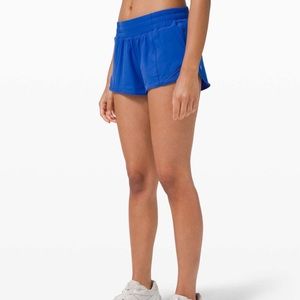 Hotty Hot Low-Rise Lined Short 2.5"-Electric Blue